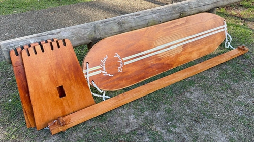 Handmade surf trainer balance board